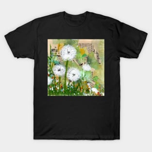 Dandelions in mixed media T-Shirt